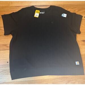 NEW Carhartt Relaxed Fit French Terry Short-Sleev Sweatshirt Women's 2X (20–22)